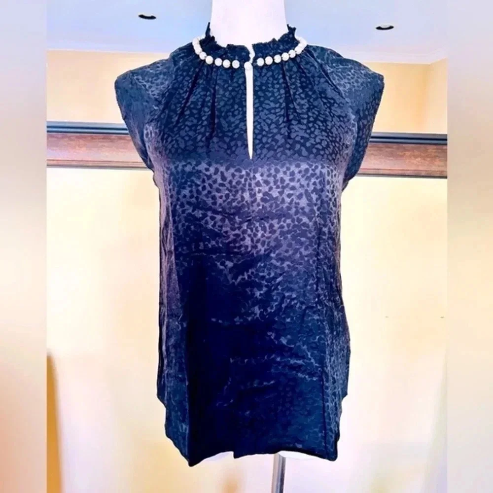 Kate Spade New York Faux Pearl Trimmed Top Women’s XS - Picture 3 of 7